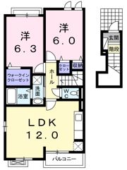 ライフ ライズAの間取り画像