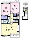 ライフ ライズAの間取り画像