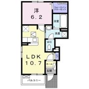 Alivio・casa Ⅰの間取り画像