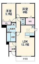 アベニュー陽光台の間取り画像