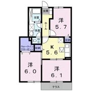 オーブリーSの間取り画像