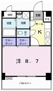 モンシェ モア・Ⅱの間取り画像