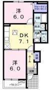 プラシード カーサ Ⅲの間取り画像