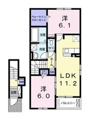 ベル オーヴⅧ Aの間取り画像