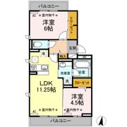 キャトルセゾン Aの間取り画像