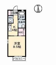 カーサ・ア・コルテⅡ棟の間取り画像