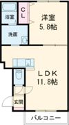 アビターレ中島の間取り画像
