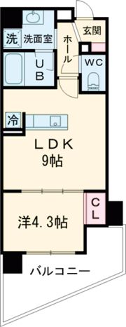 リノスタイル神戸下山手の間取り画像