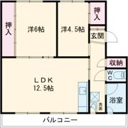 ビレッジハウス栗山1号棟の間取り画像