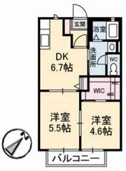 シャンティ アオギⅡ E棟の間取り画像