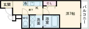 フジパレス鳳中町サウスの間取り画像