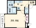 フジパレス鳳中町ノースの間取り画像