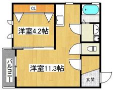 プレミアージュ野芥の間取り画像