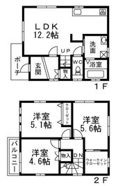 フジパレス戸建賃貸三葛の間取り画像