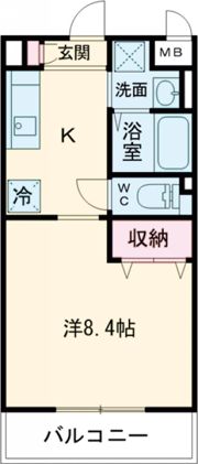 ベルフォーレ中央の間取り画像