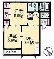 ビンヤード11 B棟の間取り画像