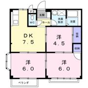 エルディム若月Bの間取り画像