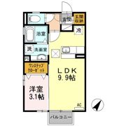 モナリエいなり Bの間取り画像