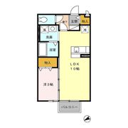 スクールサイド若藤の間取り画像