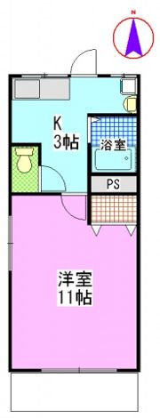 山陽コーポの間取り画像