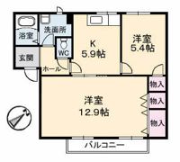 フレグランスまほろば B棟の間取り画像