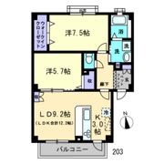 フォブールイーストの間取り画像