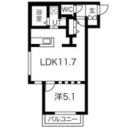 ミカーサ札幌ステーションの間取り画像