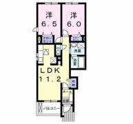 ロアンジュ Bの間取り画像
