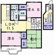 メイプル弐番館の間取り画像