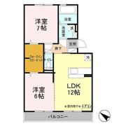 グランデュール55 Bの間取り画像