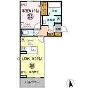 D-room請西南 B棟の間取り画像