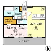 D-room請西南 B棟の間取り画像
