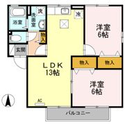 ソレイユハイム ABの間取り画像