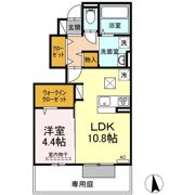 D-roomなのはな通りの間取り画像