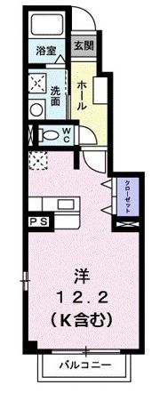 パステーク・古川 A棟の間取り画像