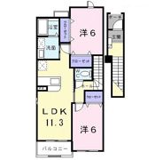 カーサ セレノ Aの間取り画像