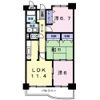 セレーノ松岡Bの間取り画像