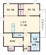 ルークレジデンスNUEVEの間取り画像