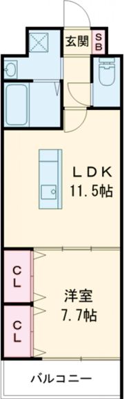 ルークレジデンスNUEVEの間取り画像