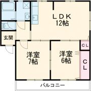 タウニー作野Bの間取り画像