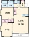 クレイコート横山の間取り画像