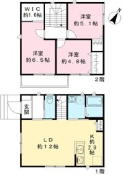 行田市行田戸建の間取り画像