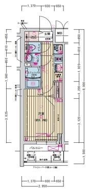 プレサンス東別院駅前Ⅱの間取り画像