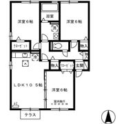 グリーンハイム A棟の間取り画像