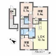 シャーメゾンクレーネの間取り画像