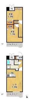 ランドマーク豊川の間取り画像