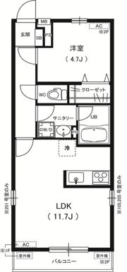 リブリ・華の間取り画像