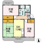 クリエートハイム竹原の間取り画像