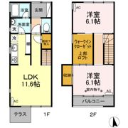 朝倉川アパートメントハウスの間取り画像