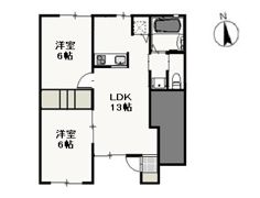 サンプラザスマイルCの間取り画像